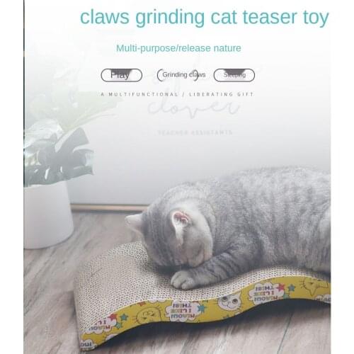 Various Shapes of Corrugated Cat Scratch Board Cat Products Pet Toys Cat Paw Sharpening Toys Catnip