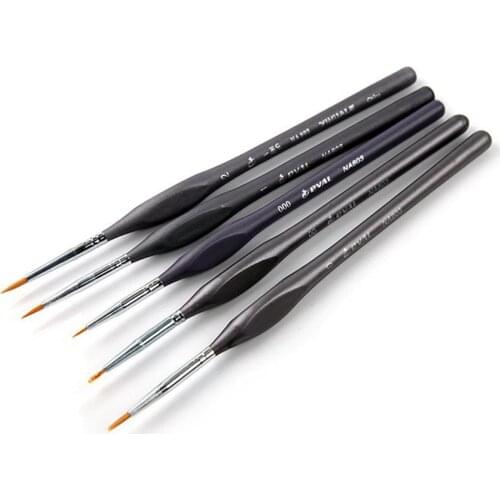 Painting Brush Detail Paint Brush With Black Pole for Miniature Watercolor Acrylic Oil Painting Drawing Liner Pen