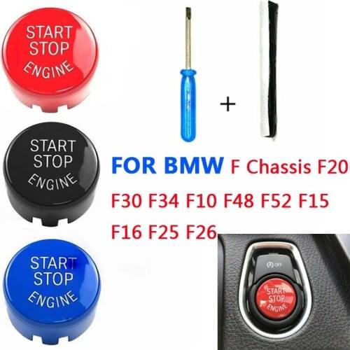 Start Stop Engine A Key To Start Engine Start Button Cover For BMW F Chassis F20 F30 F34 F10 F48 F52 F15 F16 F25 F26 Car Styli