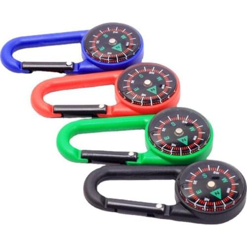 4/5Pcs Mini Compass Survival Kit with Keychain for Outdoor Camping Hiking Hunting Backpack decorations Carabiner Navigator Tool