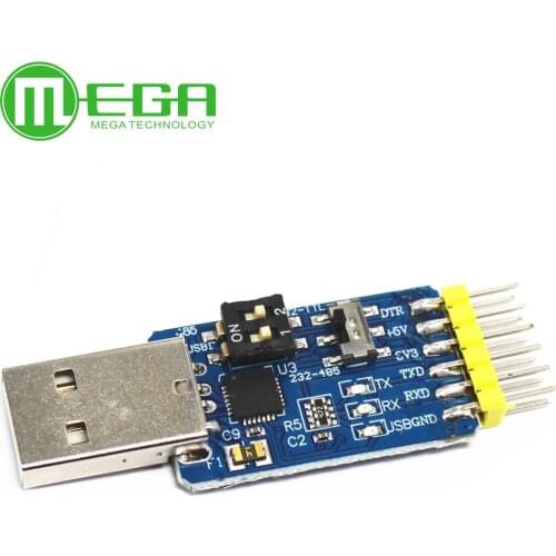 NEW USB CP2102 to TTL RS232 USB TTL to RS485 Mutual Convert 6 in 1 Convert Module Good