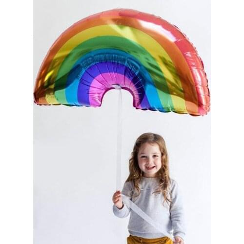 Rainbow balloons can float empty unicorn balloons childrens toys unicorn birthday party decoration aluminum foil balloons