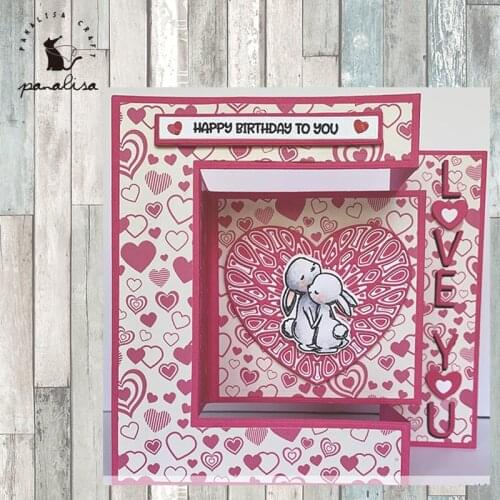Panalisacraft Big Heart-shaped diecut Valentines Day Metal Cutting Dies Scrapbook Paper Craft Decoration dies scrapbooking