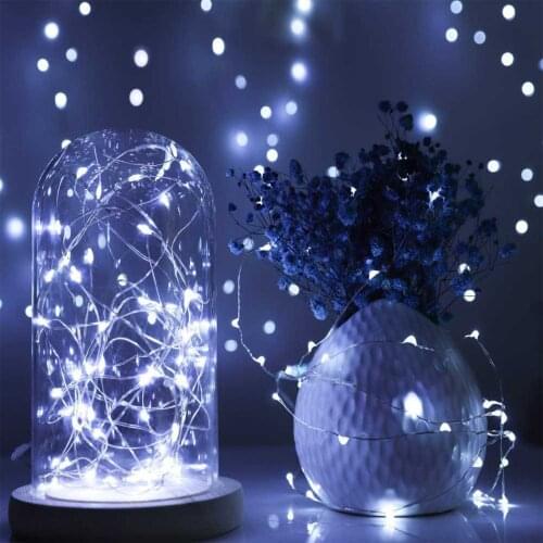 Led String Lights Battery Operated String Waterproof Party Garland Lamp Party Wedding Holiday Decor Christmas Tree Fairy Lights