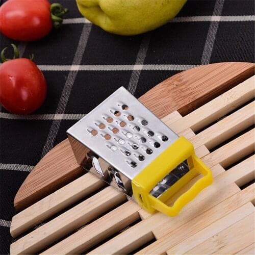 6cm Mini Four Sided Grater Household Kitchen Grater Fruit And Vegetable Tool Portable Stainless Steel Small Grater Rallador