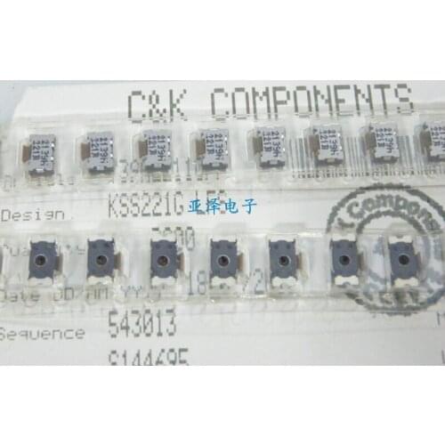 US C amp; K flathead tortoise touch switch KSS221G side key switch 3.5 * 7 SMD micro switch
