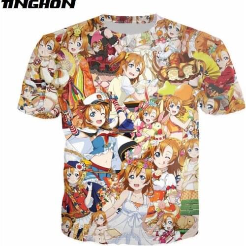 XS-7XL Harajuku Anime Love Live T Shirt Hipster Funny 90s Tshirt Women Summer Punk Streetwear Idol Master Unisex Classic Tops 06