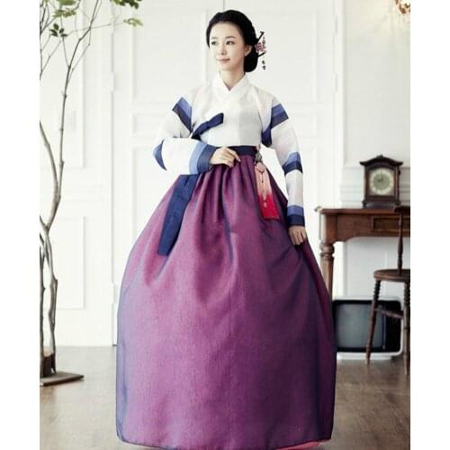 Women Fashion Hanbok Dress Custom Made Korean Traditional Woman Hanbok High Waist Hanbok Comfortable Cosplay Handmade