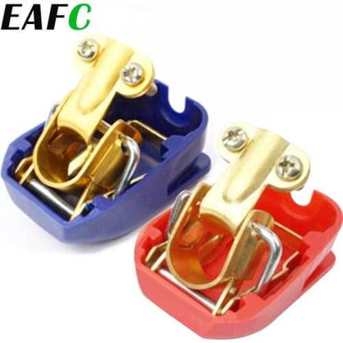 1 Pair + - Electrode Quick Release Lift Off Connector Clamps Car Battery Terminals for Car Caravan Boat Moto