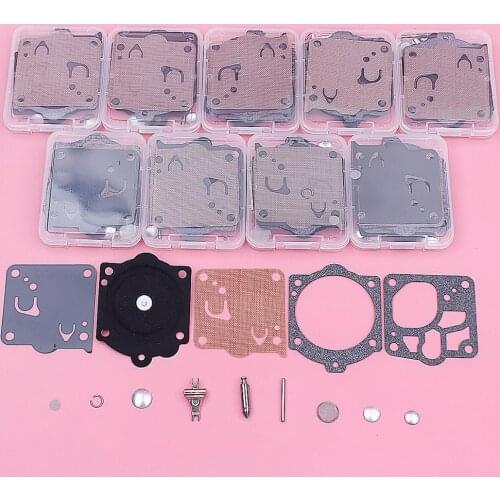 10pcs/lot Carburetor Repair Kit For Husqvarna P 42 T, 2077, 394, 61P, 700, A 55, F 55, F 65, P 42 , P 52, P 62, P650, P 7000