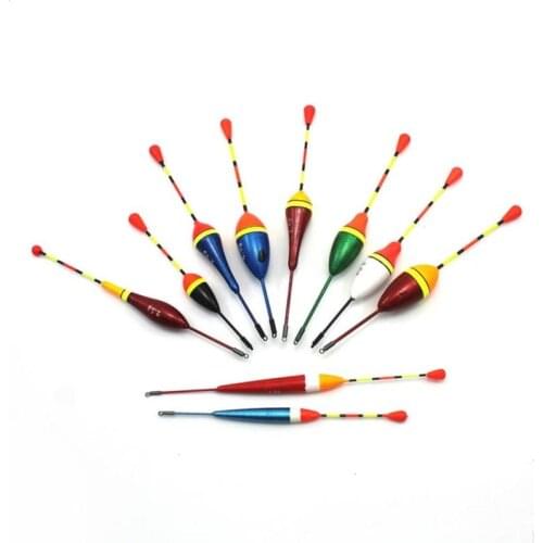 10Pcs Fishing Float Set Buoy Bobber Vertical buoy fish Floats Bobbers fishing Tackle Tools fishing Lure Float Fluctuate Mix Size