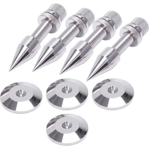 4 Pcs Speaker Spike Isolation Spikes Stand Foot Hifi Speaker Shockproof Cone Base Pads
