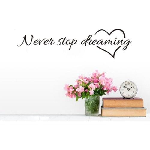 English Phrase Inspirational Wall Stickers Living Room Bedroom Removable Waterproof DIY Wall Sticker Decoration