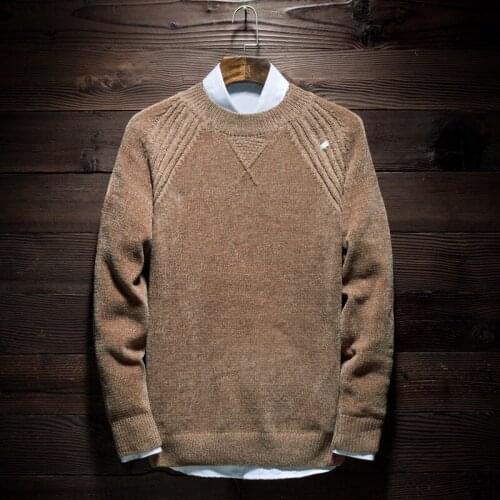 MRMT 2021 Brand Winter Mens Sweater Round Collar Youth Pullover for Male Pure Color Knitwear Long Sleeves Sweater