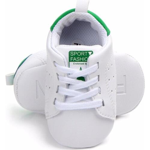 Baby Shoes Boys and Girls Fashion White Shoes Prewalker for Newborn 0-1 Years Old Non-slip Leisure First Walkers