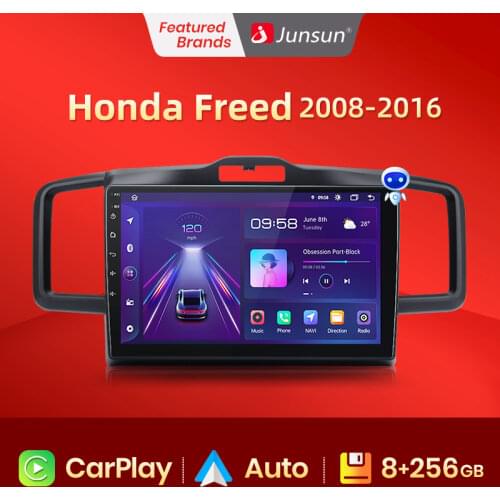 Junsun V1 Android 10.0 DSP CarPlay Car Radio Multimedia Video Player Auto Stereo GPS For Honda Freed 2008 - 2016 2 din dvd