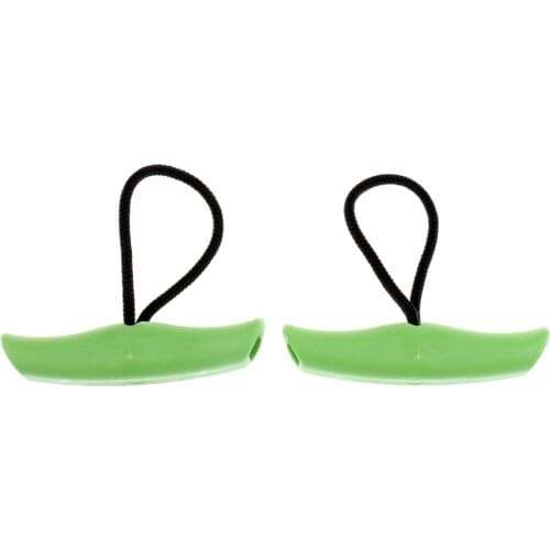 Pack of 2 High Strength Green Nylon Canoe Kayak Boat Toggle Handle & Braided Cord Rope Carry Replacement Gear Kit Accessories