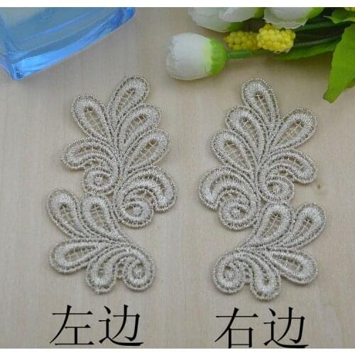 20pcs/lot Lace Applique Embroidery Flower Patches For Clothing Sewing Sticker For Clothes Embroidery Patches For Clothing