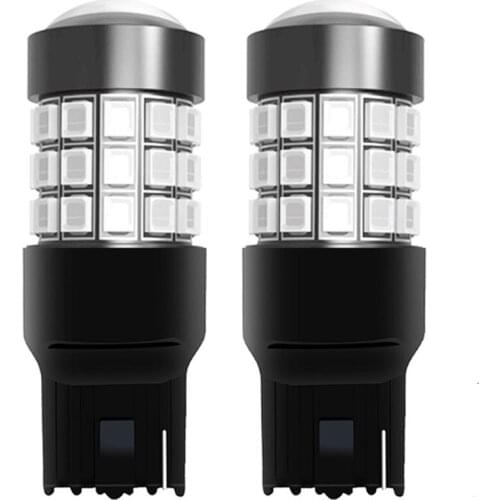 2PCS T20 7440 W21W WY21W Super Bright 1500lm LED Car Turn Signal Bulb Tail Brake Lights Auto Reverse Lamps Daytime Running Light