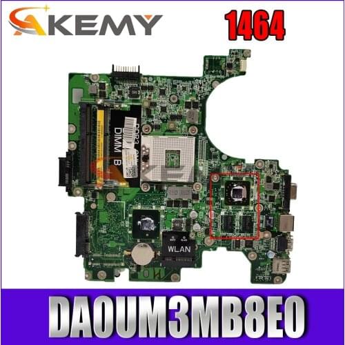 Akemy 953PN 0K98K D41WK PRP72 DA0UM3MB8E0 REV: E REV: A00 PWB: 5X2FJ HM55 PGA989 motherboard for Dell Inspiron 1464