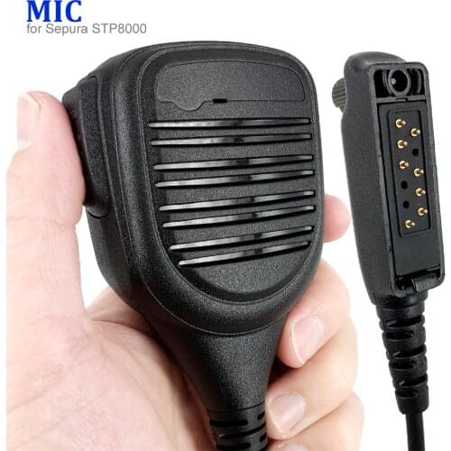 MIC Speaker Microphone For Sepura STP8000 STP9000 STP8030 STP8035 STP8038 Two Way Radio Walkie Talkie IP45 Waterproof