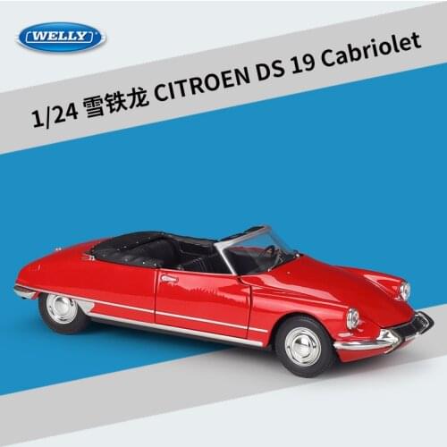 Welly 1:24 Citroen DS19 Cabriolet Conver alloy car model Diecasts & Toy Vehicles Collect gifts Non-remote control type transport
