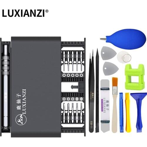 LUXIANZI 20 IN 1 Magnetic Screwdriver Set Multi-function Mobile Phone Repair Hand Tools Mini Precision Screw Driver Bit Kit