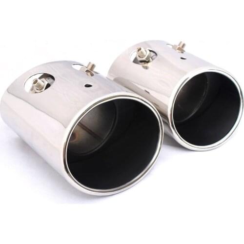 For Mitsubishi RVR ASX Outlander Sport 2011-2017 Car Exhaust Muffler Tip Tail Pipe Trim Chrome Stainless Steel