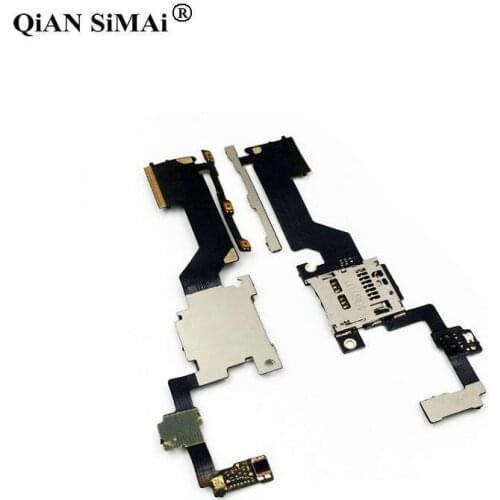 Original New Power & Volume Button Key Flex Cable For HTC M9+ M9Plus M9pw/pt SD card hold Replacement Part
