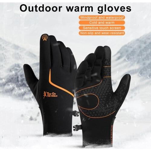 Motorcycle Gloves Cycling Gloves Full Finger Touchscreen Warm Waterproof Gloves For Outdoor Bike Skiing Riding Gloves
