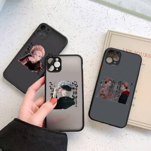 Jujutsu Kaisen Phone Case For iphone 12 11 7 8 plus mini x xs xr pro max matte transparent cover