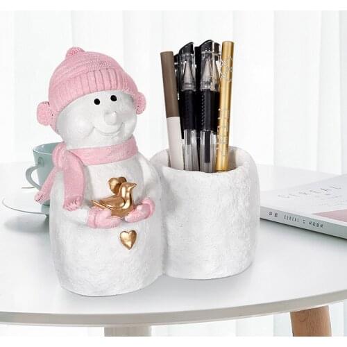 Snowman Pen Container ,Fashion Korean Pen Holder, Gift For Students