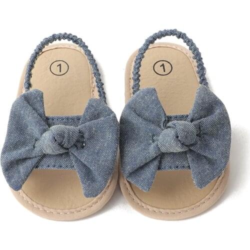 TELOTUNY sandals Children Baby Girls Bow Knot Sandals Cute Summer Soft Sole Flat Princess Shoes Infant Non-Slip First Walkers