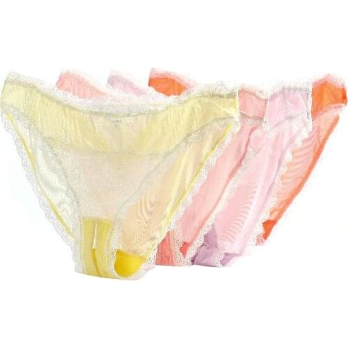 13colors Sexy Lace Panties Soft Breathable Briefs Women Underwear Ladies sexyPanty Transparent spandex Tempting Low-RiseLingerie