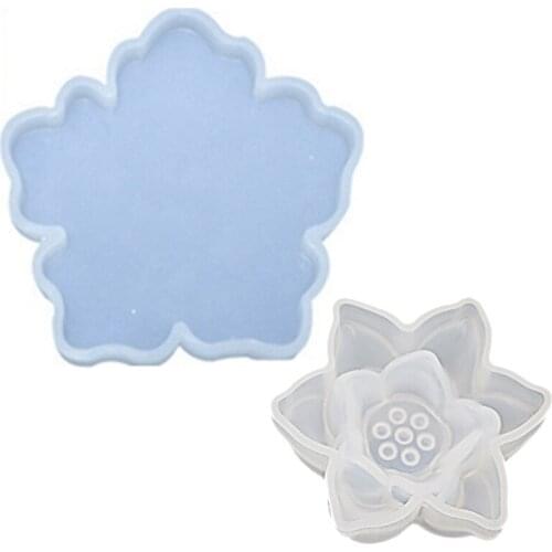 Sakura Tea Tray Coaster Silicone Mold for Diy Silicone Moulds Small & Transparent Silicone Mould Dried Flower