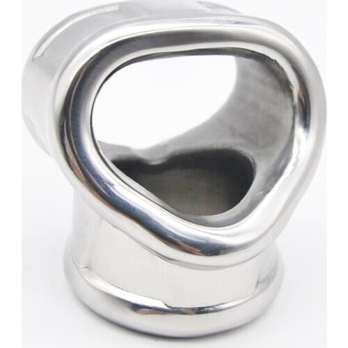 Heavy Duty Male Scrotum Stretcher Metal Penis Sleeve Cock Stainless Steel Lock Ring Delay Ejaculation BDSM Sex Toy For Men