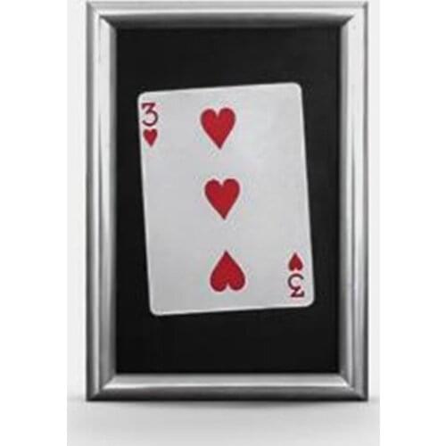 Japanese Signed Card Thru the Frame (11cm*16cm) Stage Magic Tricks Card Vanishing Illusions Magician Toys Fun Close up Magia