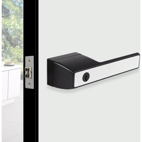 Zinc Alloy Hotel Bathroom Mute Door Lock Home Interior Door Handle Anti-theft Lock Furniture Hardware Accessories Supplies