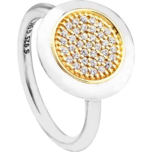 Silver Ring Signature Ring with clear CZ For Women Anel Feminino 100% 925 Jewelry Sterling Silver Anillos Wedding