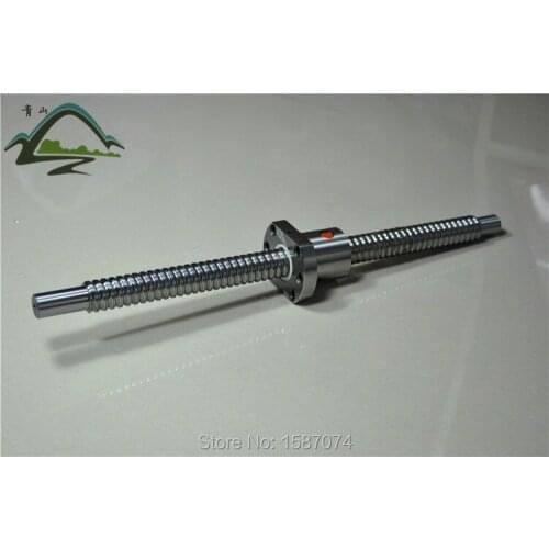 2005 Ball Screw Rolled ballscrew 1pc sfu 2005 L 400mm with 1pc 2005 Flange single ballnut for cnc parts