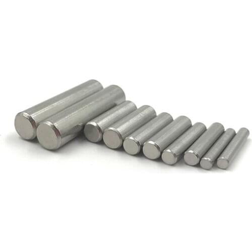 10pcs M8 304 stainless steel solid cylinder locating pin