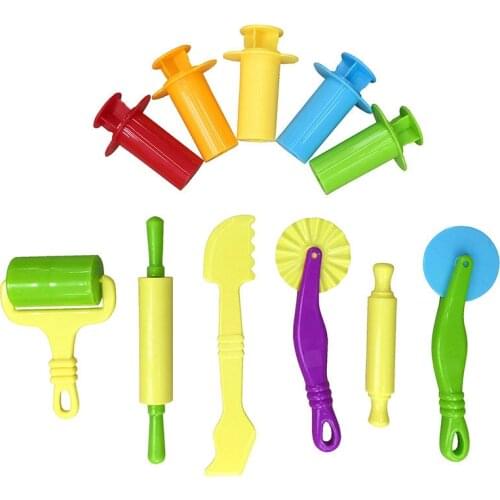 11Pcs/lot DIY Slime Plasticine Mold Modeling Clay Kit Slime Plastic Play Dough Tools Set Cutters Mould Toy for children Kid Gift