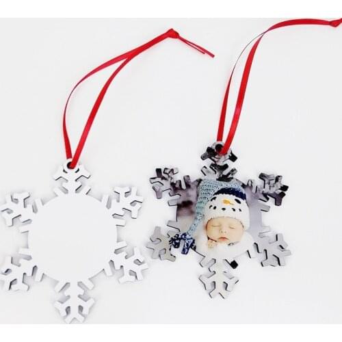 20pcs/Lot Sublimation Blank Christmas Decoration Pendant MDF Two-sided Printing DIY gifts Heat Transfer Printing