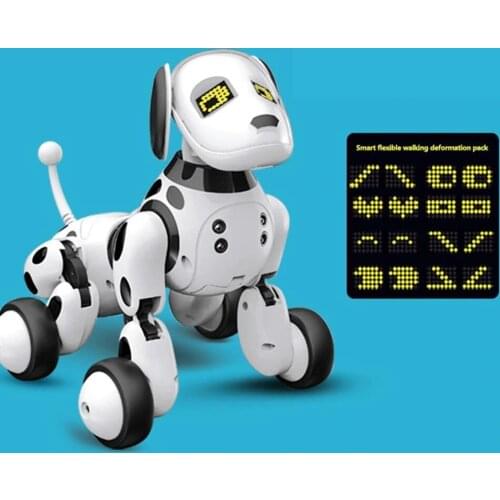 2020 New Smart Remote Control Robot Dog Programable 2.4G Wireless Kids Toy Intelligent Talking Robot Dog Electronic Pet kid gift