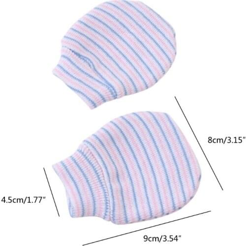 3 Pair Simple Cute Baby Knit Gloves Newborn Anti-eat Hand Anti-Grab Glove Mitten M3GE