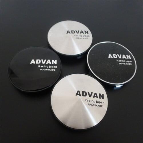 4pcs 68mm Advan Racing Japan Made Wheel Center Caps 65mm Car Rims Hub Cover Auto Styling Accessories