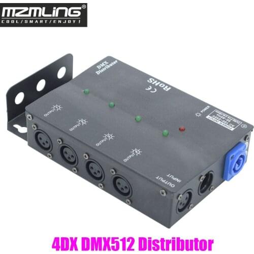 4DX DMX512 Distributor Signal Amplifier Splitter For Moving Head Light DJ /Bar /Party /Show /Stage Light LED Stage Machine