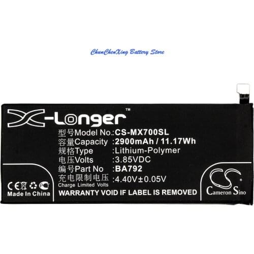 Cameron Sino 2900mAh Battery BA791, BA792 for Meizu M792C, M792Q, Pro 7