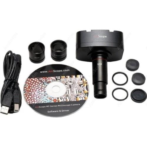 AmScope Supplies 5.0MP Microscope USB Camera Windows & Mac OS X + Calibration Kit MA500-CK
