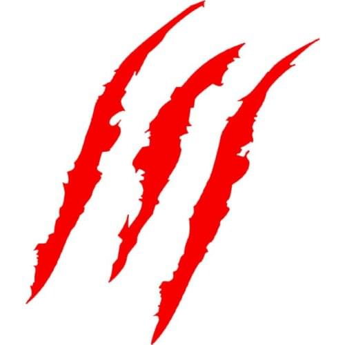 Car Sticker Monster Scratch Stripe Colour Decals Vinyl Car Headlight Sticker 40*12CM